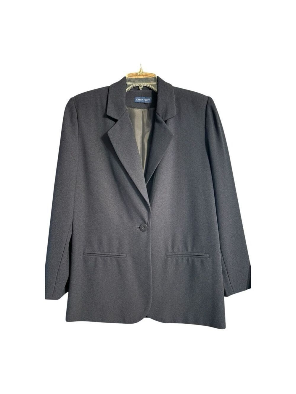 KAREN SCOTT Skirt Suit Set, Size 10/12, Black